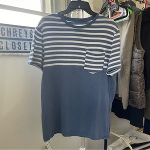 Mens Goodiellow t shirt blue white size medium